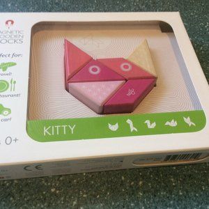 Travel Pals - Kitty Magnetic Wooden Blocks 6 piece